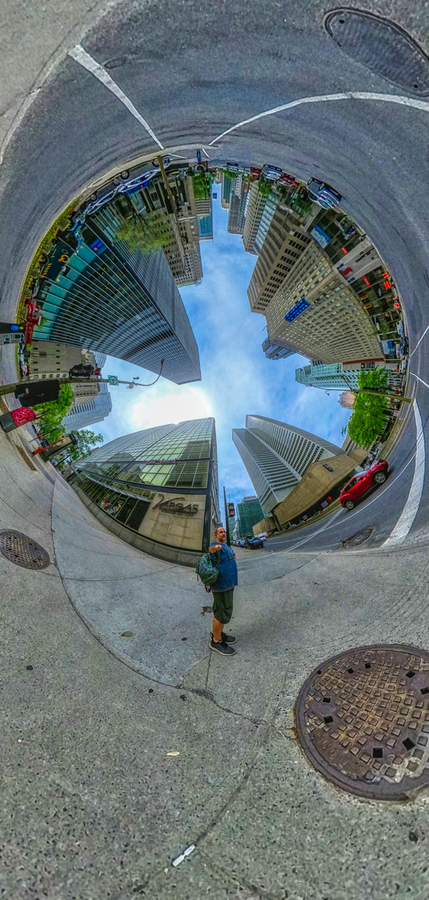 Mtl Downtown Core — œuvre circulaire 360° de la collection CityScapes360